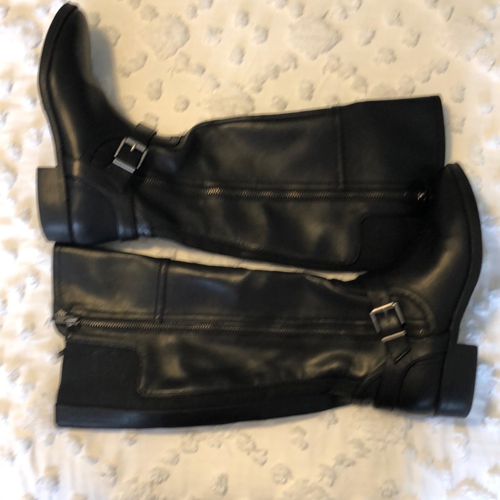 Black Knee High Boots